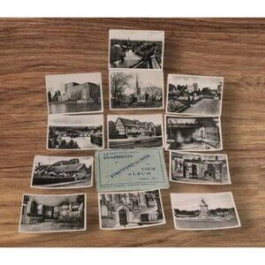 Black & White Photos Snapshots Stratford On Avon England Souvenir Pictures Vtg